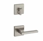 Kwikset Halifax Satin Nickel 1-CYLINDER Key Entry Interior Pack W/square Rosette. Fixed Price $31.17.