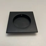 Emtek 2213US19 Square 2.5 Flush Pull W/ Round Bore For Pocket Doors-matte Black. Fixed Price $30.00.