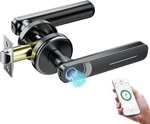 Pulido Fingerprint Door Knob With Tuya App Smart Lock Handle. Fixed Price $39.99.