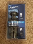 Schlage Bed & Bath Door Georgian Knob Aged Bronze Model F40 V 716 New In Box. Fixed Price $19.99.