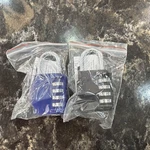 Fayleeko Combination Lock, 4 Digit Padlock For School 2 Pack, Blue & Black. Fixed Price $11.00.