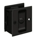 Deltana SDL25U19 Black 2.75" X 2.5" Solid Brass Sliding Pocket Door Privacy Lock. Fixed Price $19.92.