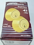 Mountain Security Polished Brass Keyed Deadbolt 3521-105 Easy To Install Nib. Fixed Price $16.09.