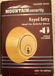 Mountain Security 3501-105 Keyed Entry One Side Dead Bolt Polished Brass. Fixed Price $12.98.