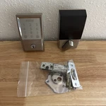 Schlage Encode Smart Wifi Deadbolt Wi-fi With Century Trim Satin Nickel. Fixed Price $135.00.
