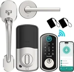 Hornbill Smart Wifi Front Door Lock Fingerprint Deadbolt With Handle Alexa Silve. Fixed Price $83.95.