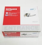 Shield Security Straight Entry Door Handle Lever 913828 Satin Nickel 2-3/8 2-3/4. Fixed Price $17.21.