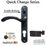 Andersen Emco Storm Door Handleset With Lock Bar Slide Button Traditonal. Fixed Price $49.95.