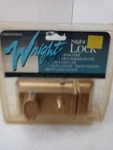 Vintage Deadbolt Night Lock Wright Productions Plated Brass V380-BR. Fixed Price $12.29.