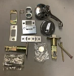 Schlage F359 FLA625 Lh Flair Interior Lever W/ Deadbolt, Chrome (B324). Fixed Price $40.00.