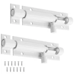 Bivethoi 2 Pcs 3 Inch Barrel Bolt Latch White Door Hardware, Small Slid.... Fixed Price $11.16.