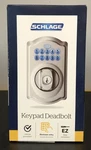 Schlage BE365VCAM619 Camelot Keypad Deadbolt - Satin Nickel(ob;no Key). Fixed Price $59.79.
