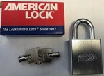American A7260 Case Hardened Rekeyable Padlock. Fixed Price $13.00.
