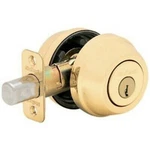 Kwikset Maximum Security, 975 3, Polished Brass, Double Cylinder Deadbolt, Nib. Fixed Price $17.50.