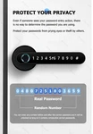 Tuya Smart Door Black Keypad Bluetooth App Control Remote Unlock. Fixed Price $82.00.