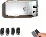 Control Smart Door Lock, Wireless Keyless Deadbolt With 4 Remotes. Fixed Price $74.99.