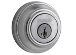Kwikset Smartkey Satin Chrome Single Cylinder Deadbolt Model 980 (grade 1). Fixed Price $40.58.