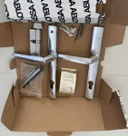 Assa Abbloy Aria Active 92 Mm Handleset Operable Lever, Brushed Chrome. Fixed Price $75.00.
