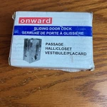 Onward Rectangular Pocket Door Passage Pull Black 1700FB-PS-BC. Fixed Price $11.99.