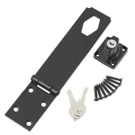 Everbilt Key Locking Hasp 6IN Black Steel Door Gate Shed Secure Safety. Fixed Price $20.86.