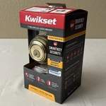 Kwikset Single Cylinder Polished Brass Deadbolt Door Lock Smartkey 99800-120. Fixed Price $18.00.