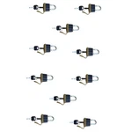 (10) Heavy Duty Weatherproof Padlocks With (2)KEYS Rubber Sealed Fuel Cap. Fixed Price $87.95.