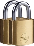 Yale Y110B/30/115/2-2 Pack Of Brass Padlocks (30 Mm) Indoor For Locker,. Fixed Price $23.78.
