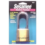 Sesamee Keyless Padlock, 5/16 In Dia, 2-1/4 X W, Brass Ccl K0437. Fixed Price $46.46.