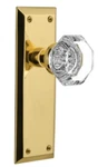 Nostalgic Warehouse 702909 Waldorf Lead Crystal Single Dummy Door Knob - Brass. Fixed Price $90.74.