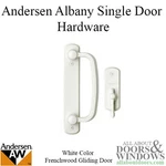 Andersen Albany Panel Frenchwood Gliding Door Trim Hardware White #2562123. Fixed Price $139.85.