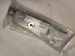 Emtek Silver Keyed Patio Door Floor Dead Bolt 6" #206011. Fixed Price $12.99.