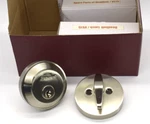 Bravura Elite Contemporary Round Deadbolt U15 Brushed Nickle. Fixed Price $78.00.