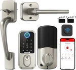 Hornbill Wifi Fingerprint Smart Door Lock Set Front Keypad Satin Nicke. Fixed Price $149.85.