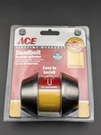 Deadbolt Ace Polished Brass Solid Single Cylinder 5366927. Fixed Price $9.60.