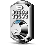 Teeho TE002 Fingerprint Door Lock - Us Standard Sizes, Satin Nickel. Fixed Price $68.99.