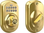 Schlage BE365 505 Plymouth Keypad Deadbolt, Electronic Keyless Entry Lock. Fixed Price $65.00.