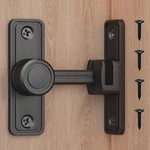 Barn Door Privacy Latch, 90 /180 Swing Slide Lock, Zinc-alloy, Adhesive Scre. Fixed Price $28.93.