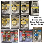 Defiant Single Or Double Cylinder Keyed Deadbolt Project Kit - Choices!. Fixed Price $18.99.