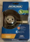 Schlage Double Cylinder Deadbolt Satin Nickel Keyed Both Sides 45318 B62N-V 619. Fixed Price $33.24.
