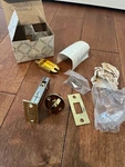 Baldwin Mortise Door Bolt Kit Thumb Turnpiece Polished Brass Usa Made,nos. Fixed Price $35.99.