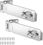 2 Pcs Stainless Steel Hasp Latch 5 Inch Heavy Duty Door Lock With Screws. Fixed Price $15.99.