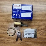 Premier Lock PLSR005SX-03 1-1/8" Keyway 6 Pin Brass Rim Cylinder Lot Of 2. Fixed Price $26.00.