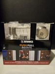 Entry Lever & Door Handle By Brinks Push Pull Rotate Harper Satin Nickel New!. Fixed Price $34.99.