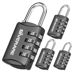 Giverare Pack Combination Lock, 4-DIGIT Padlock Keyless, Resettable Black. Fixed Price $11.90.