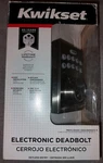 Kwikset Contemporary Electronic Keypad Deadbolt 92640-001. Fixed Price $39.99.