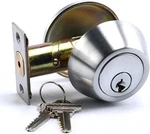 Heavy Duty Satin Chrome Deadbolt Lock - Grade 2, Fire Rated, Ada Compliant. Fixed Price $116.99.