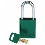 Brady Safekey ALU-GRN-38ST-KD Lockout Padlock Aluminum Green 1.5" Steel. Fixed Price $17.00.