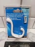 Hillman Heavy Duty Coat/hat Hook 852086 White Clothes/towel/closet 1PC Ship Free. Fixed Price $10.99.
