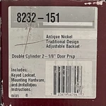 Baldwin 8232-151 Double Cylinder Deadbolt Estate Collection Finish Antique Nicke. Fixed Price $51.00.