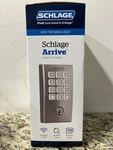 Schlage Arrive - Century Satin Nickel Smart Wifi Deadbolt Lock *new & Sealed*. Fixed Price $129.00.